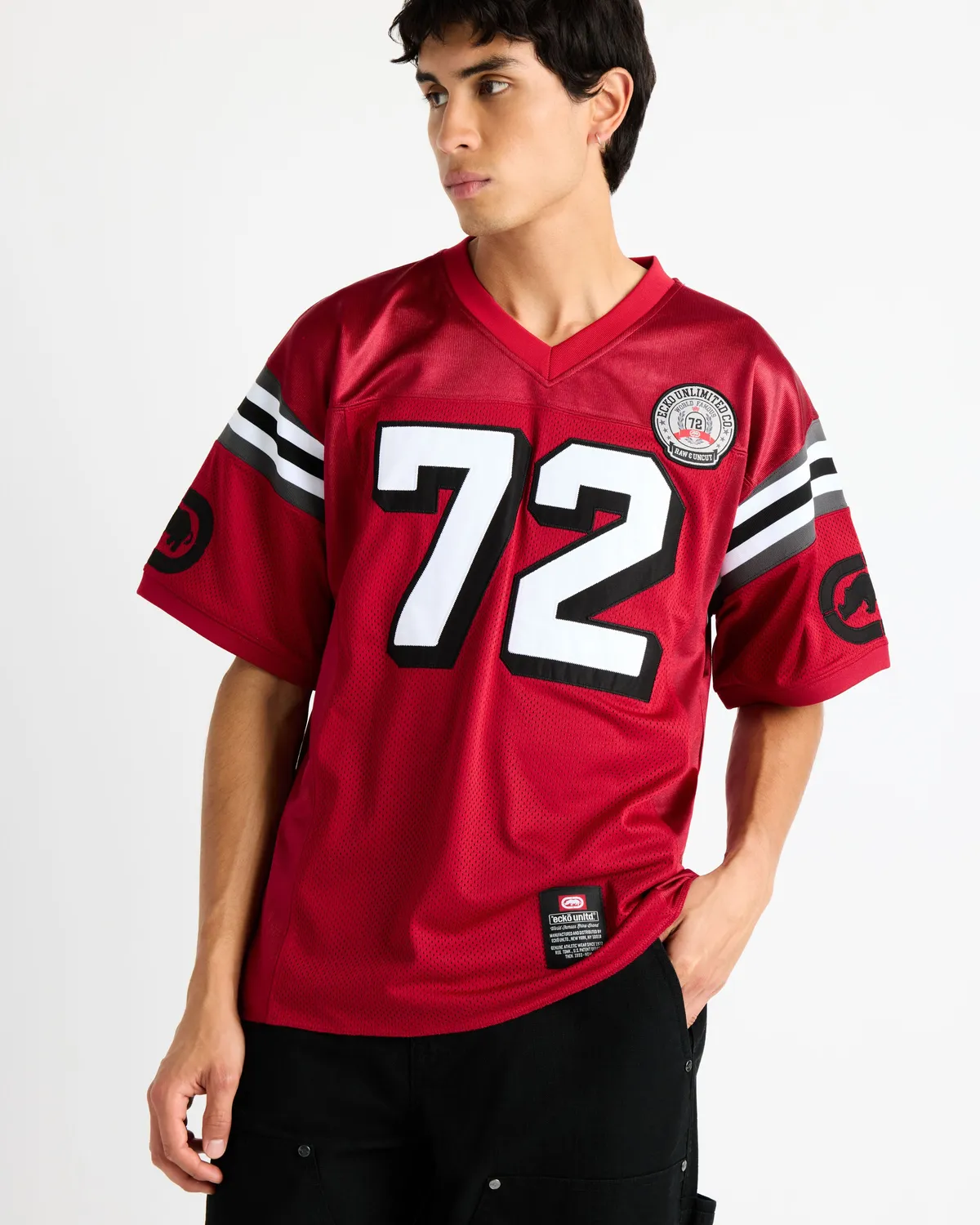 Ecko Red Lennox tricou jersey plasa numar 72