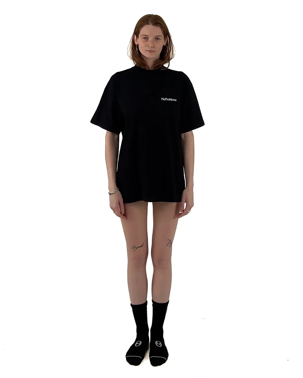 Mini Problemo SS Tee tricou negru M bumbac