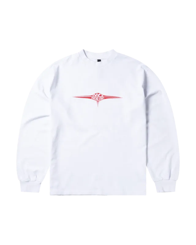 No Problemo UFNO LS Tee tricou alb maneca lunga