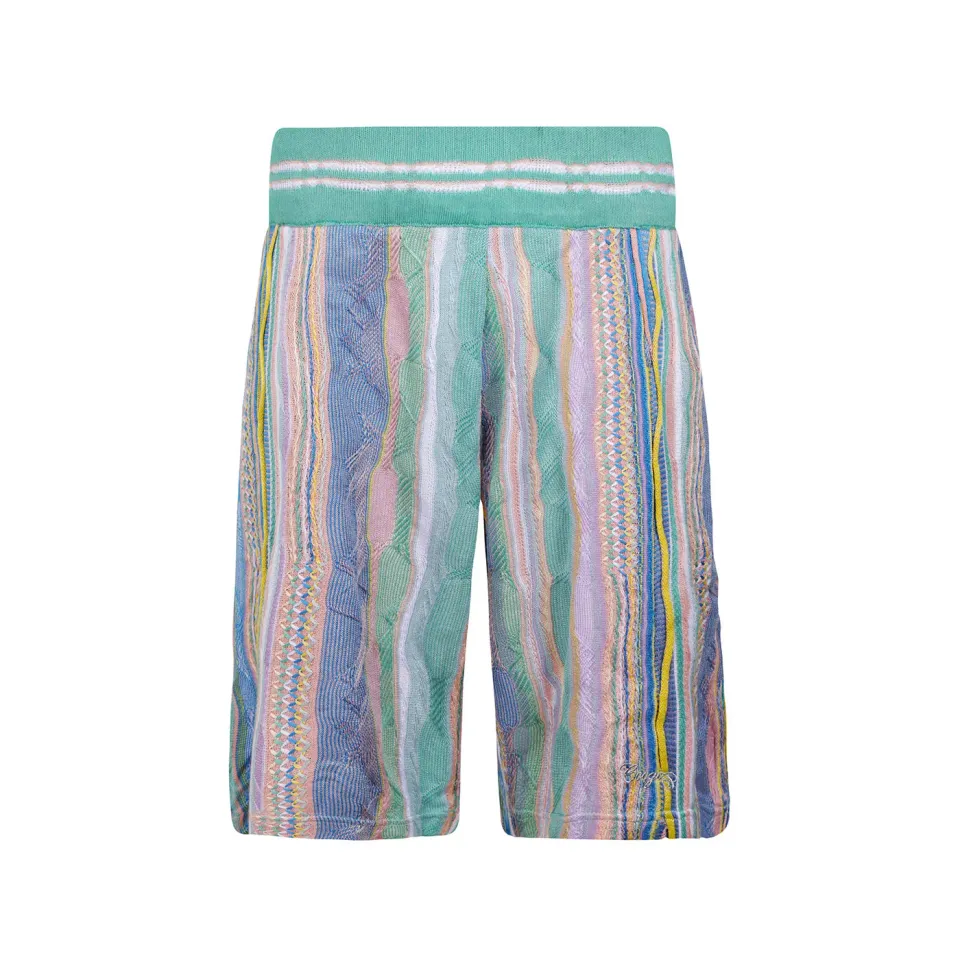 COOGI Light Weight Sweater Knit shorts roz-galben bumbac