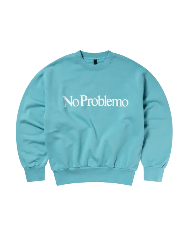 No Problemo Sweatshirt sweatshirt aqua fleece periat