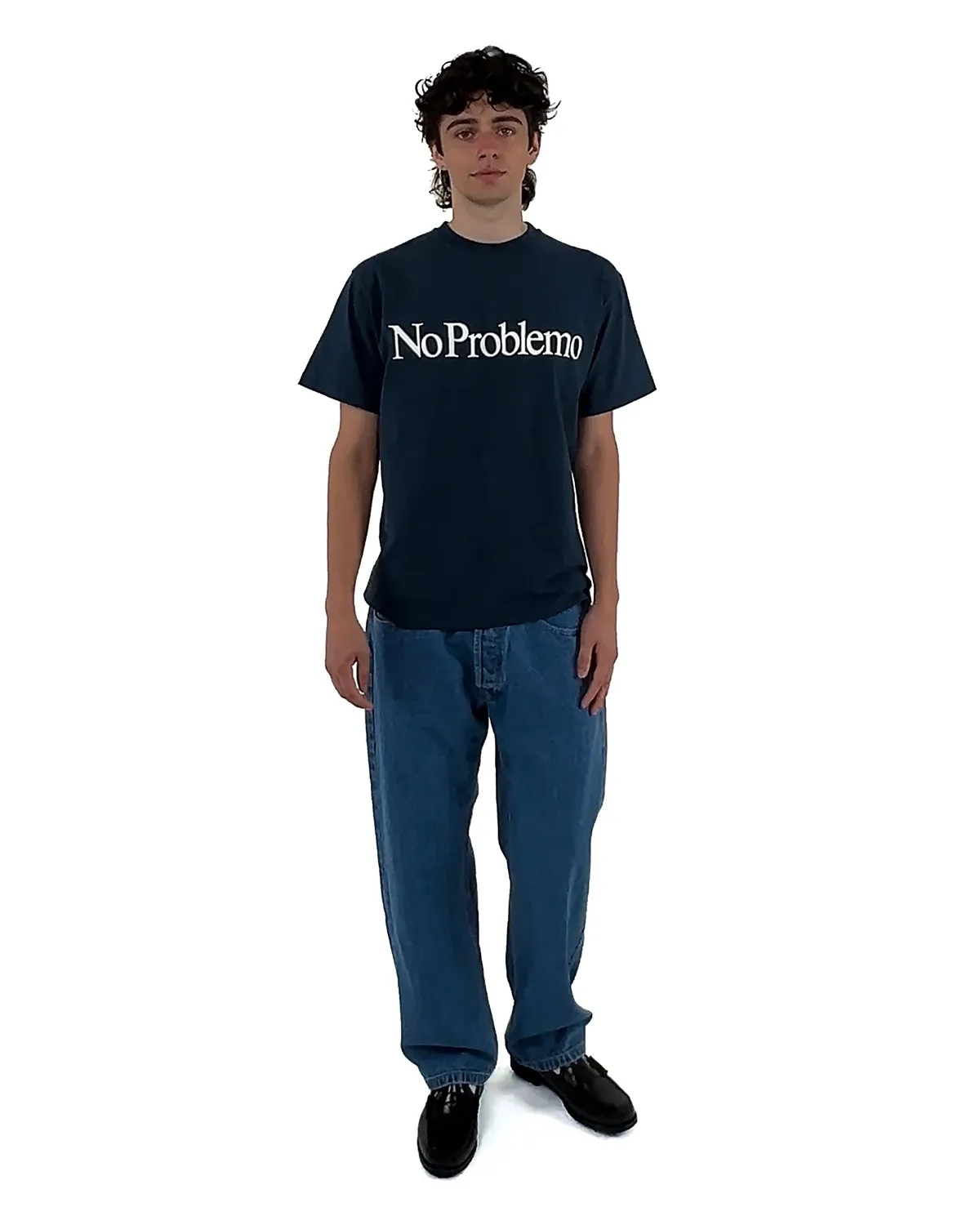 No Problemo SS Tee tricou bleumarin bumbac