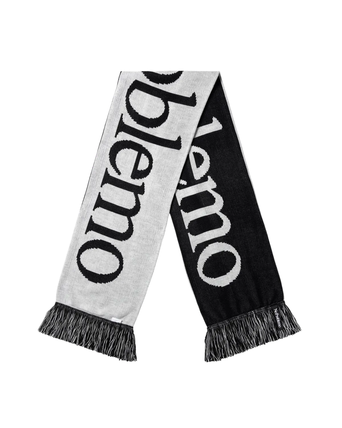 No Problemo Scarf fular negru acrilic