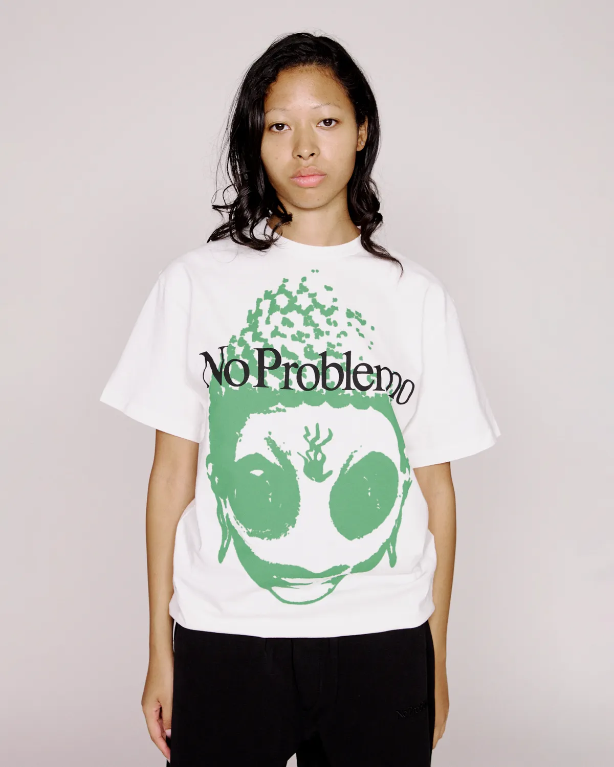 No Problemo SIDD tricou bumbac alb