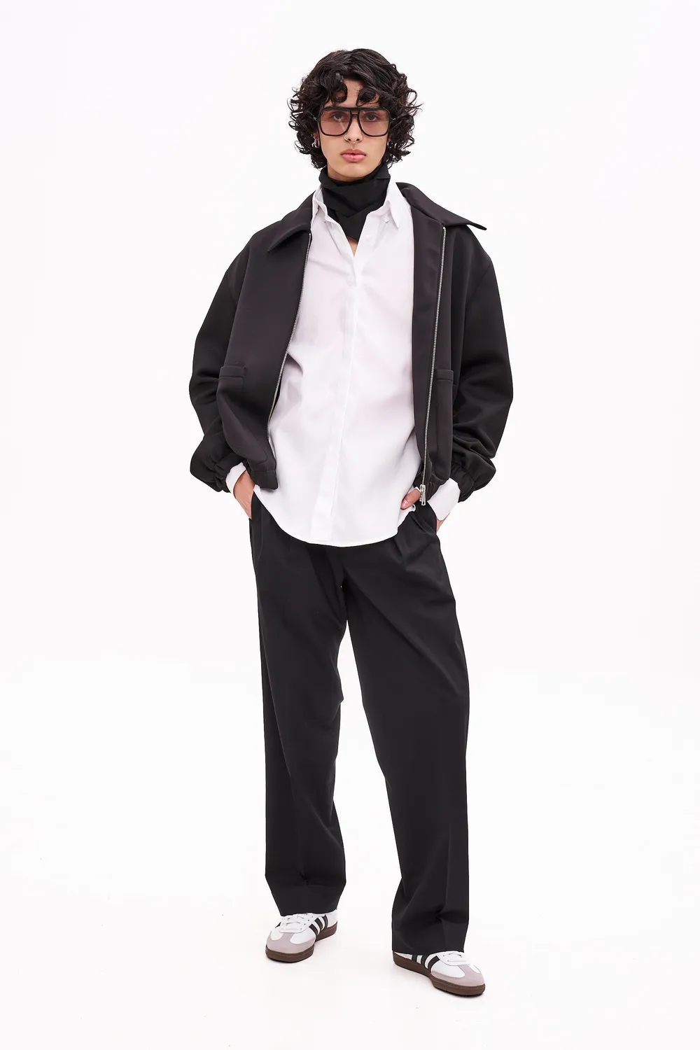 Dualitae Aris geaca bomber unisex neagra neopren