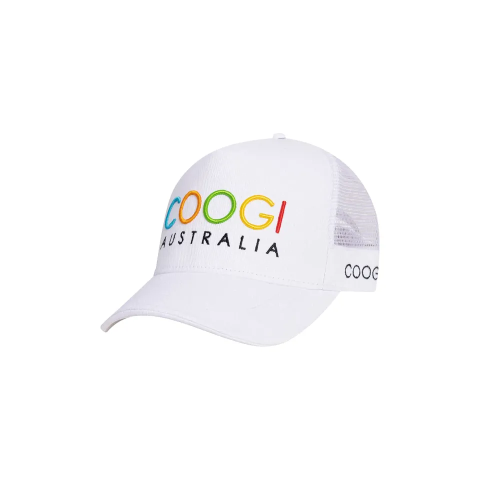 COOGI Australia șapcă trucker albă reglabilă