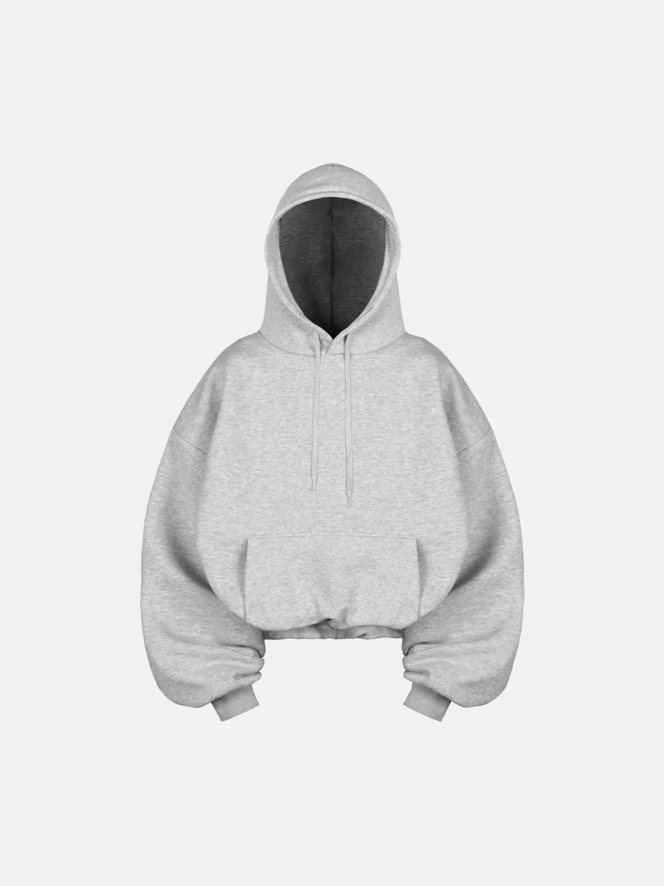 Enrage Bubble Hoodie hanorac gri bumbac gros