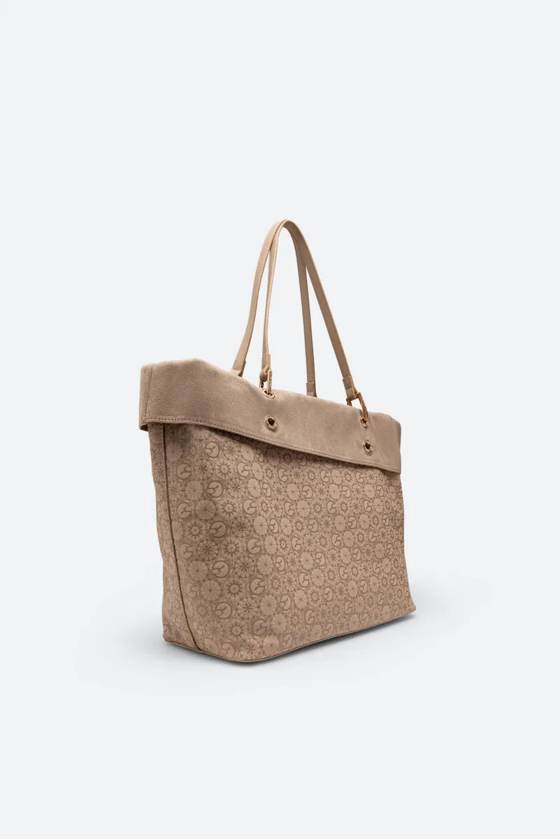 Gattinoni Teodosia Beige geanta de umar reversibila