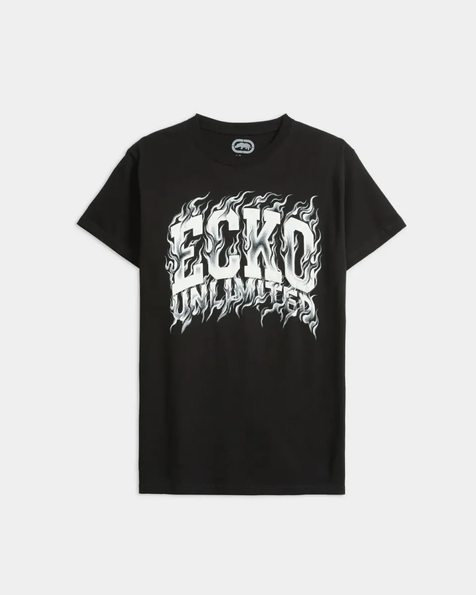 Ecko Red Blaze Core Tee tricou flacari bumbac