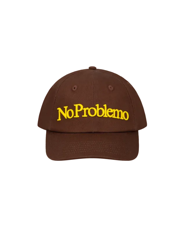No Problemo sapca maro bumbac brodata