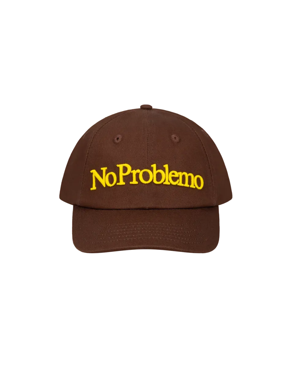 No Problemo sapca maro bumbac brodata