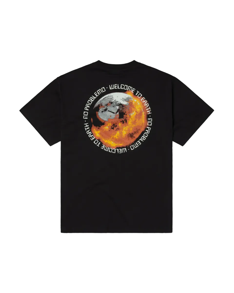 No Problemo Terra Inferno SS Tee tricou negru bumbac