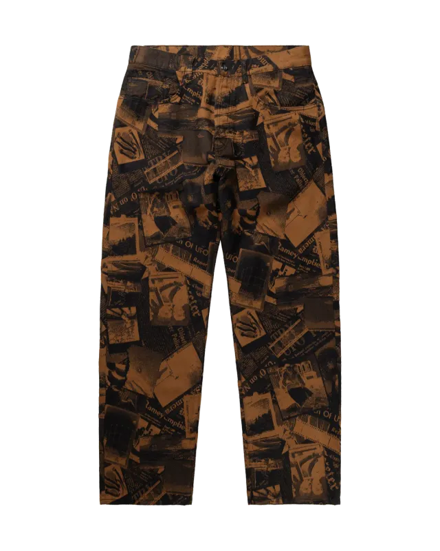 No Problemo Redacted Jacquard Bagi Jean blugi maro bumbac