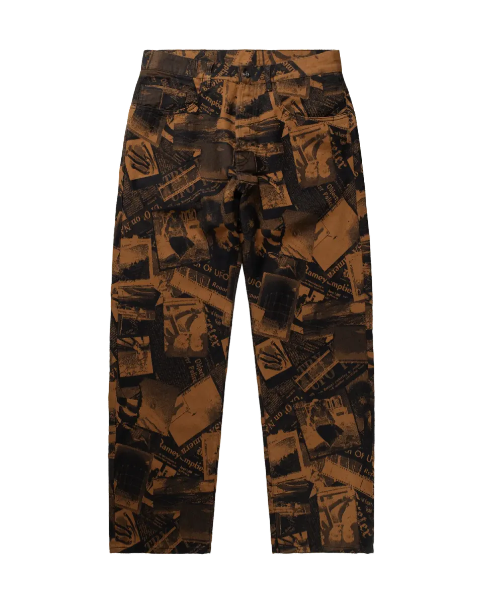 No Problemo Redacted Jacquard Bagi Jean blugi maro bumbac