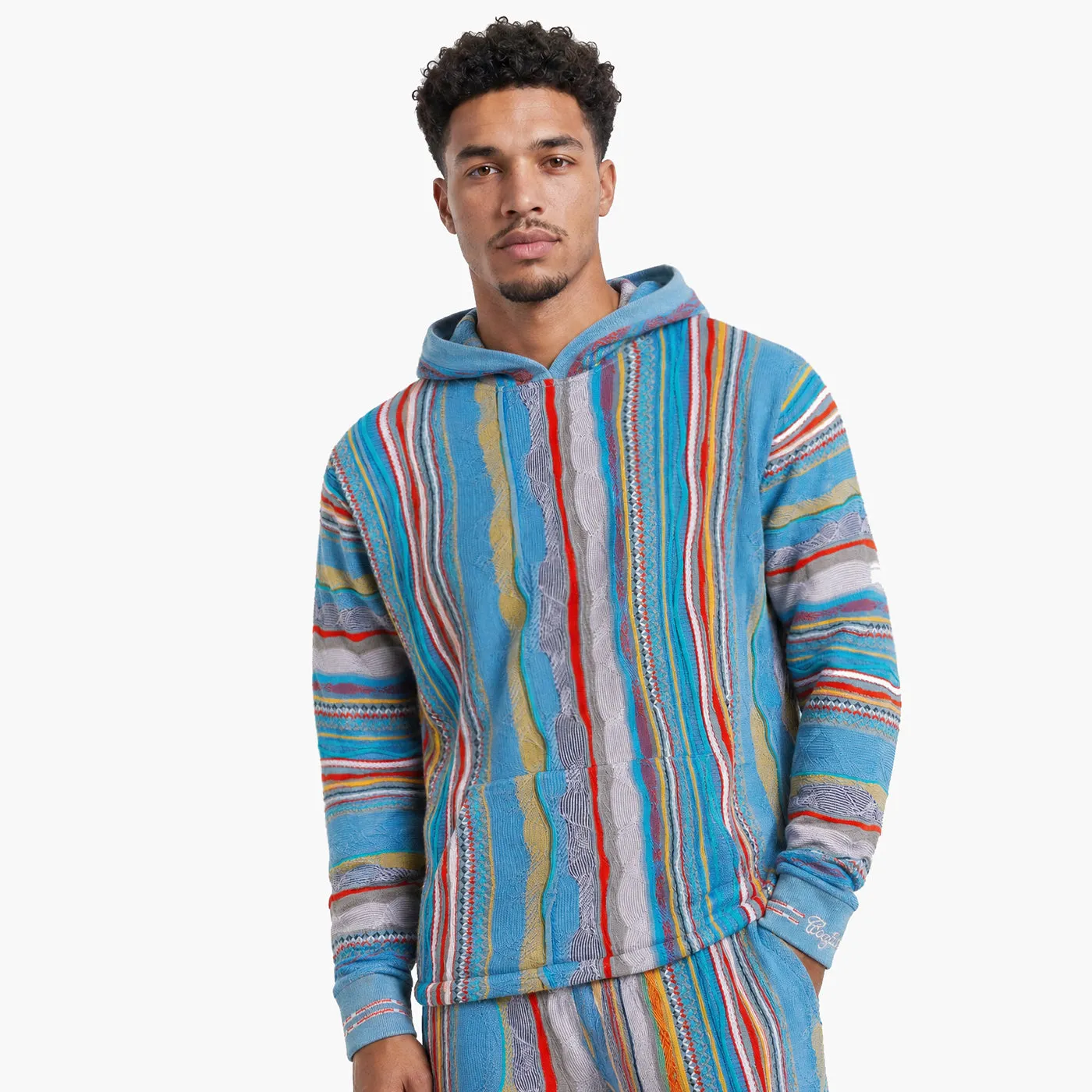 COOGI Light Weight Sweater Knit hanorac gri-albastru