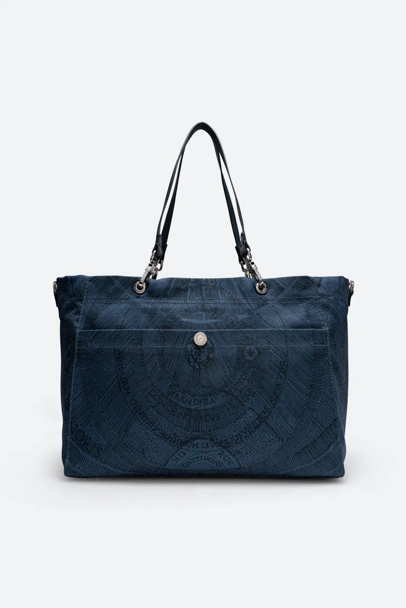 Gattinoni Maya Experience geanta umar albastra nylon