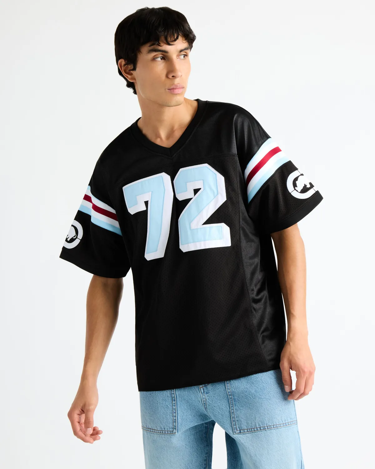 Ecko Red Lennox Jersey tricou V-neck mesh