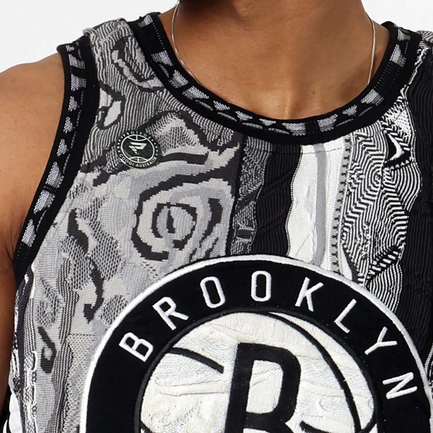 COOGI X NBA Brooklyn Nets vesta tricotata multicolor bumbac
