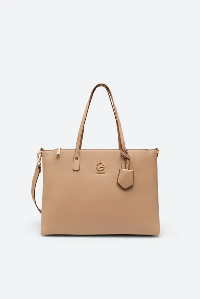 Gattinoni Denise Soft geanta umar naturala 37cm