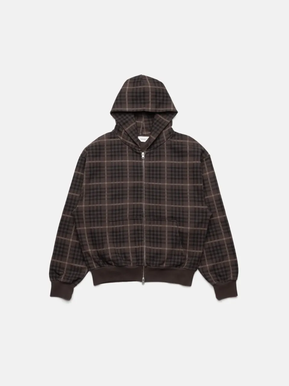 Enrage Zip Hoodie hanorac tartan cu fermoar