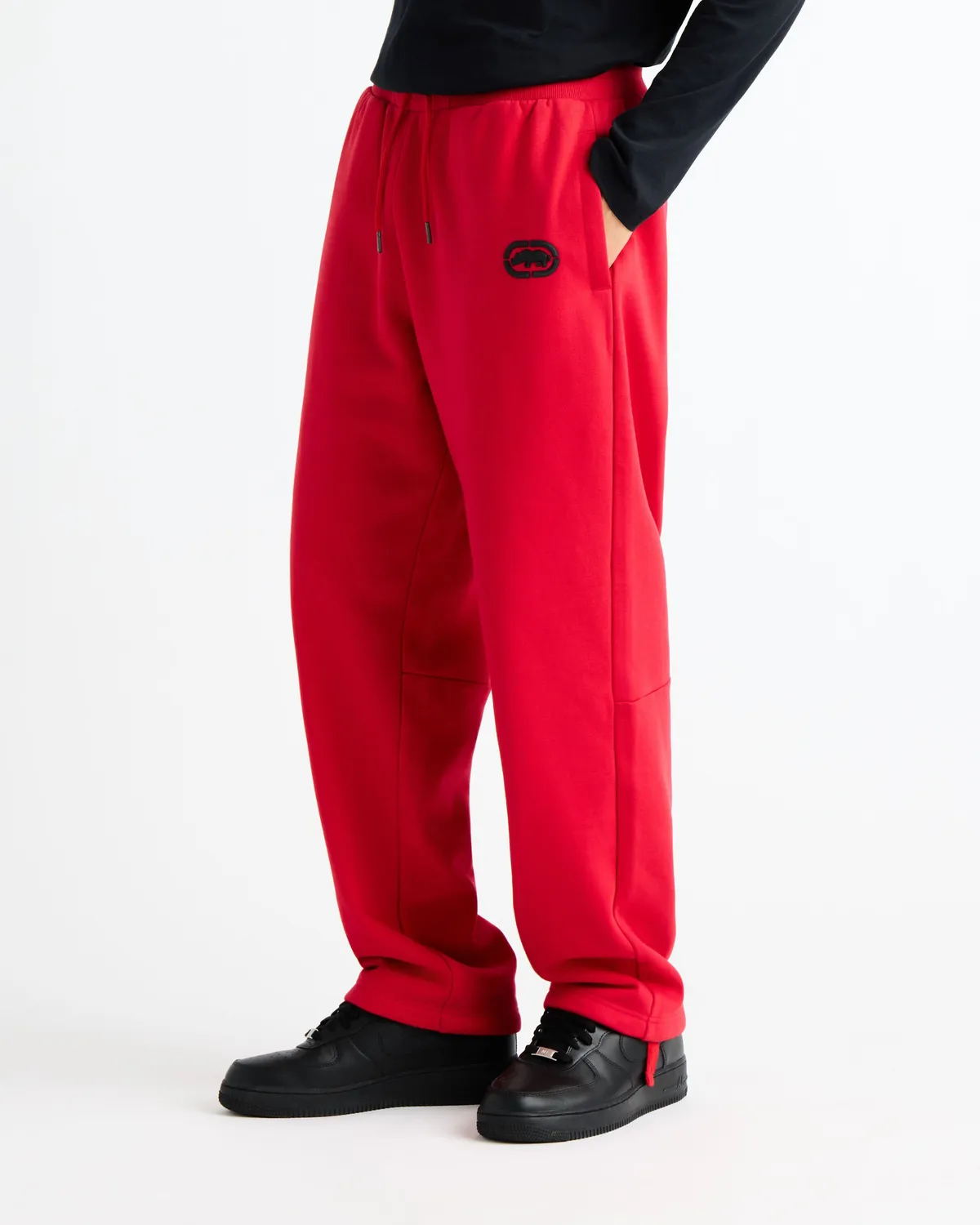 Ecko Red First String Classic Wide Leg pantaloni trening bumbac