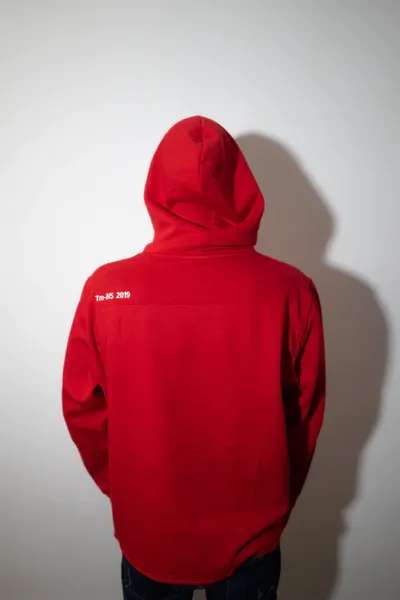 CREATEDBY Logo sweatshirt rosu bumbac gros