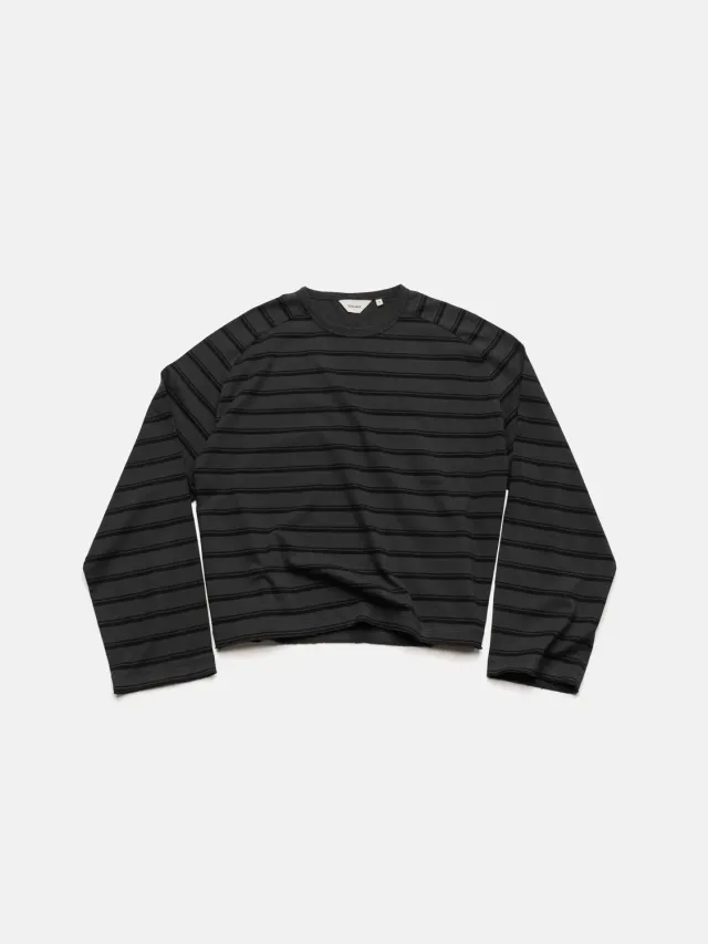 Enrage Baggy bluzon negru dungi bumbac