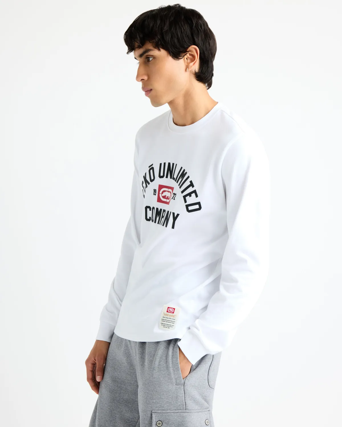 Ecko Red Classic Arch bluza maneca lunga bumbac