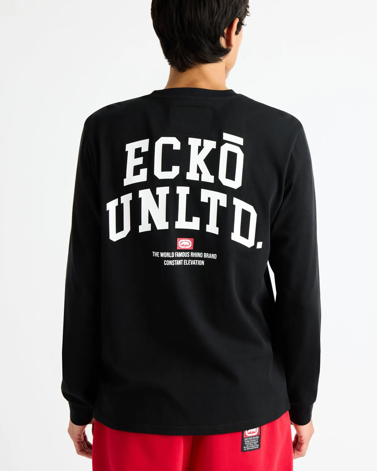 Ecko Red Classic Rhino Long Sleeve Tee bluza bumbac