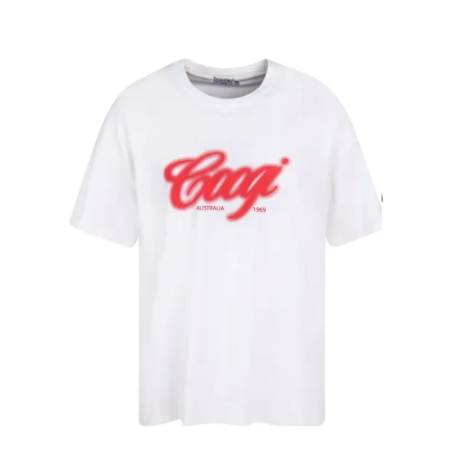 COOGI Airbrush tricou oversized alb imprimat digital