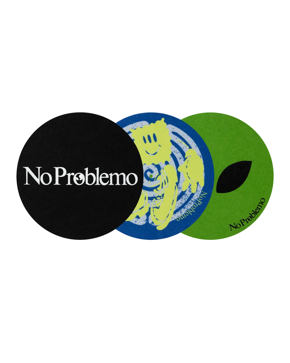 No Problemo Turntable Slipmats slipmaturi pick-up multi 3 buc poliester