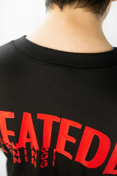 CREATEDBY Burn The Snow tricou greu box fit scurt