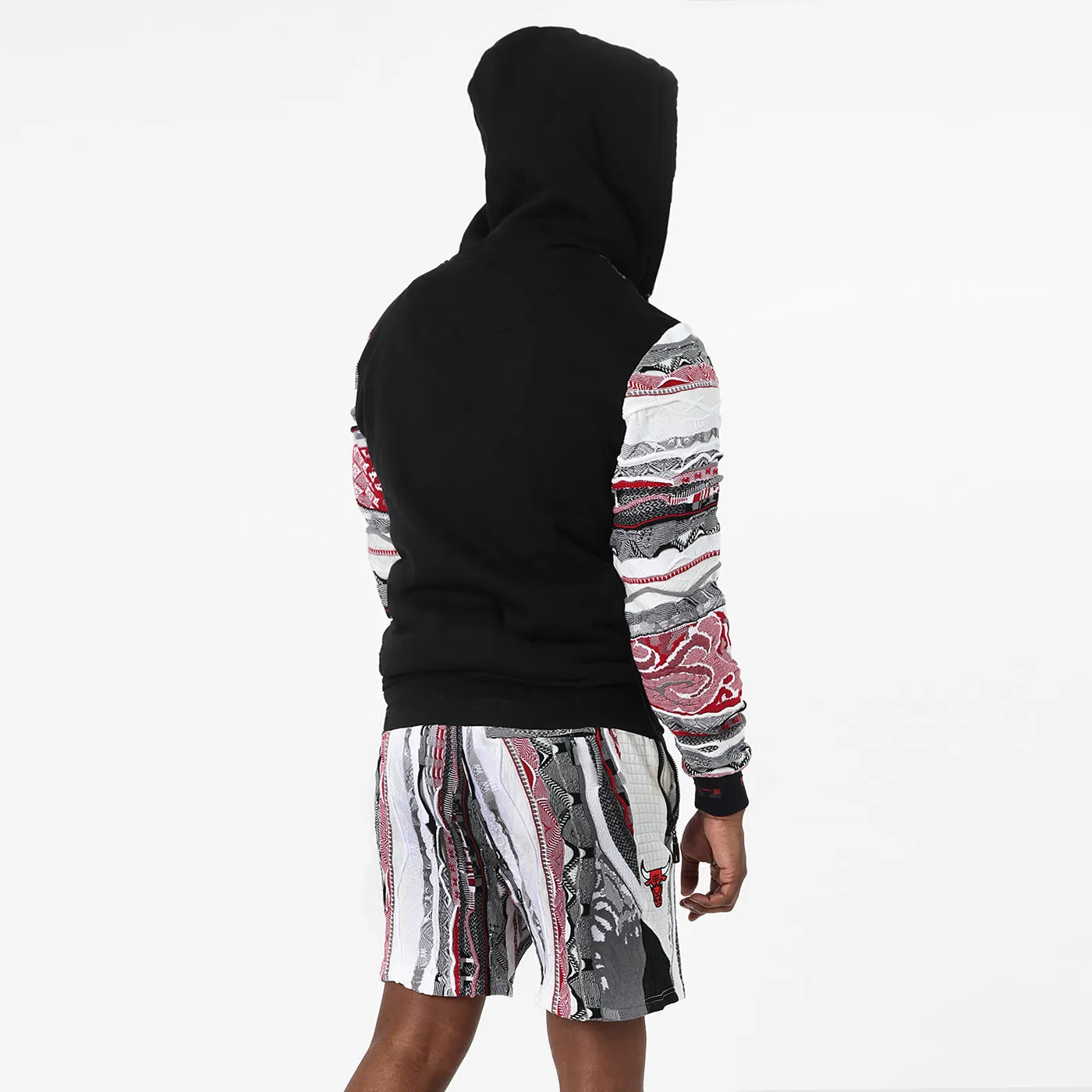 COOGI X NBA X Protege Chicago Bulls hanorac cu fermoar negru
