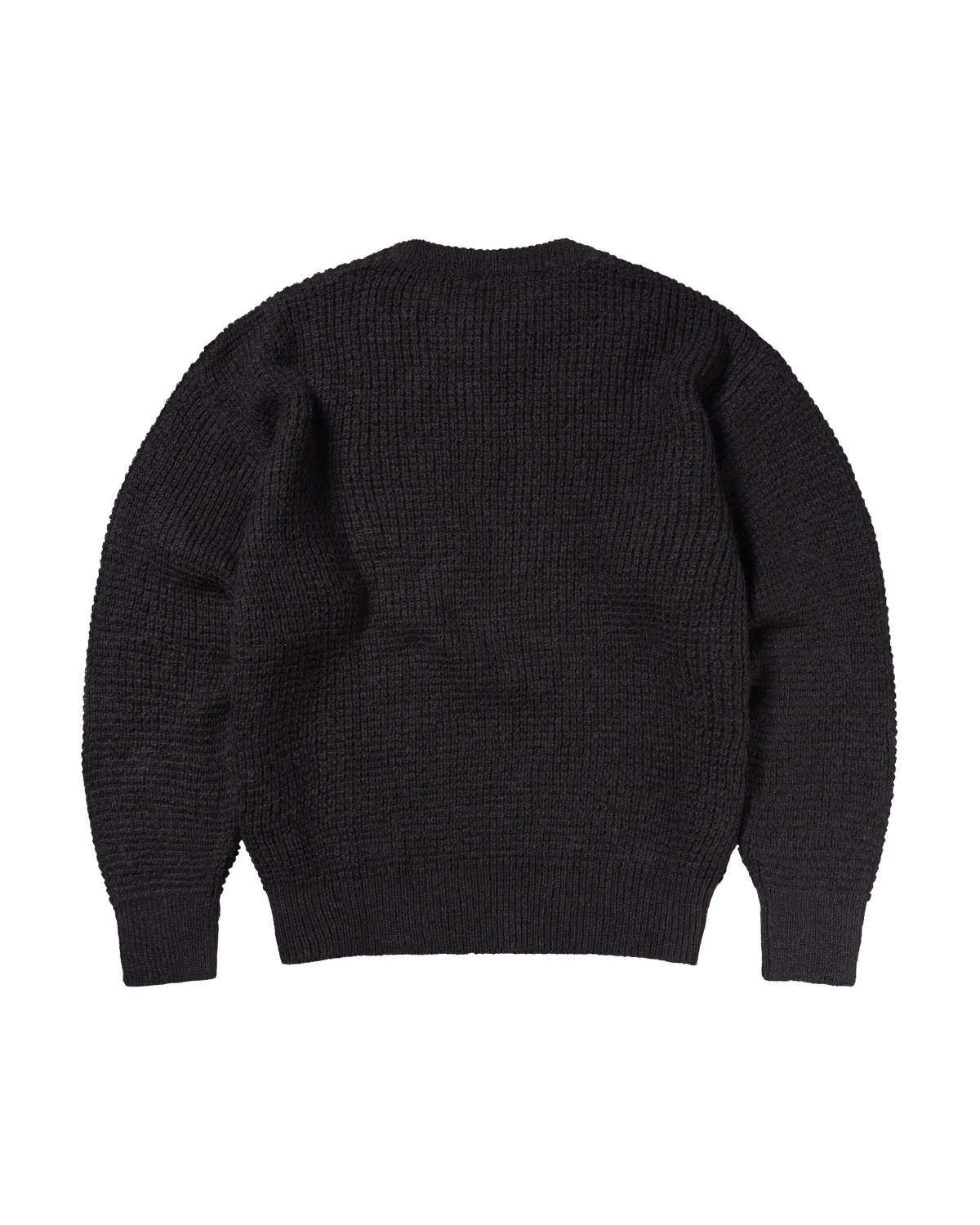 No Problemo Waffle Knit Jumper pulover gri M mohair