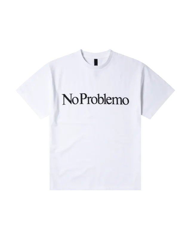 No Problemo SS Tee tricou alb bumbac gros