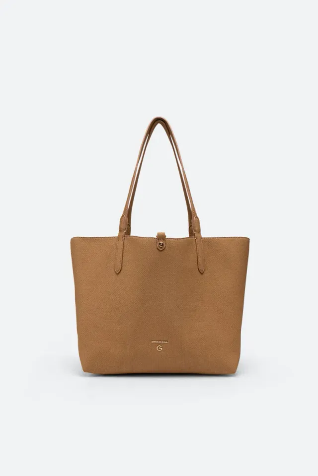 Gattinoni Teodosia Reversible geantă umăr cognac 29 cm