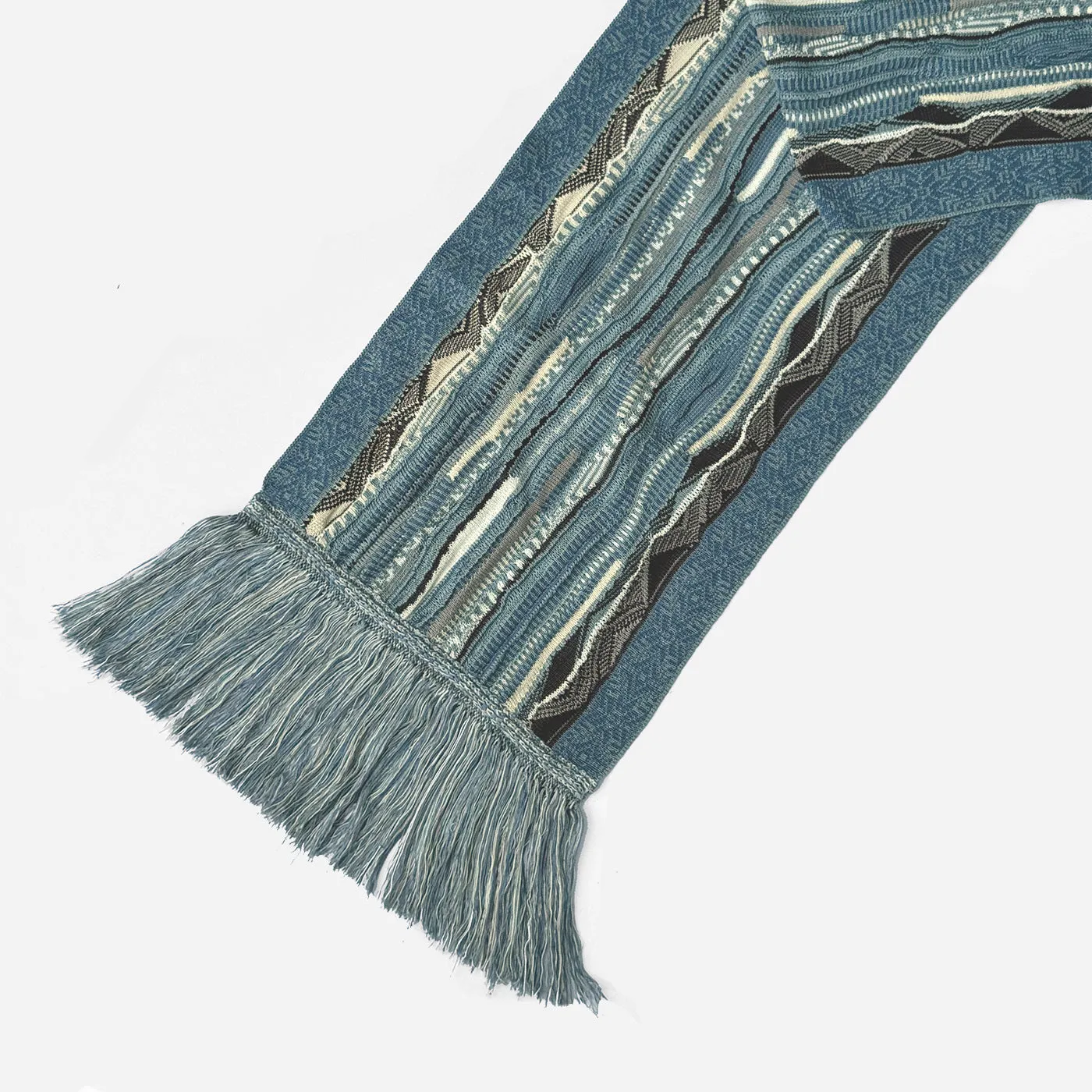 COOGI Pacific Blues fular tricotat albastru multicolor