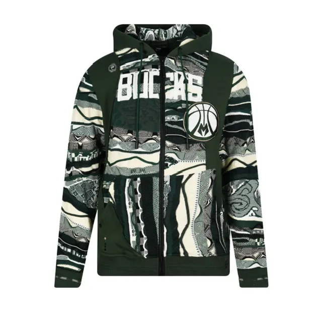 COOGI x NBA Milwaukee Bucks hanorac fermoar bumbac