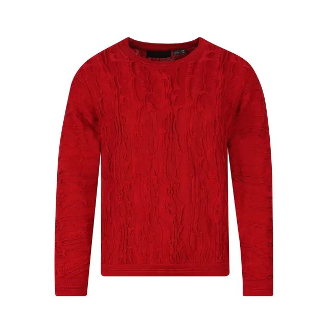 COOGI Red Alert pulover barbati rosu bumbac tricotat