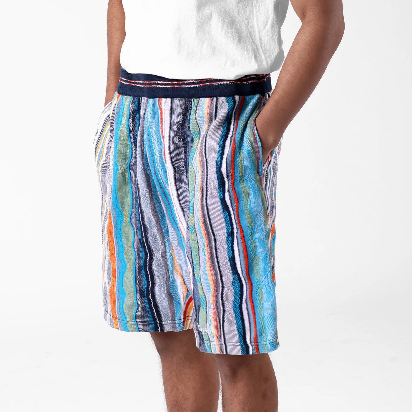 COOGI Light Weight pantaloni scurti albastru-gri bumbac