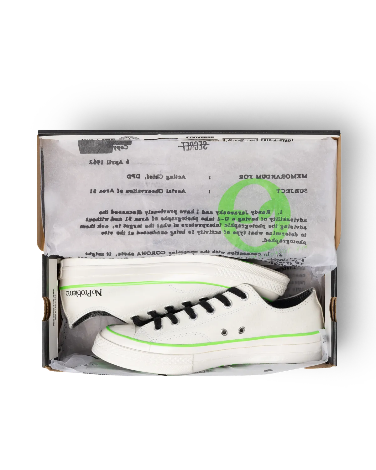 No Problemo Converse Chuck 70 adidasi albi unisex