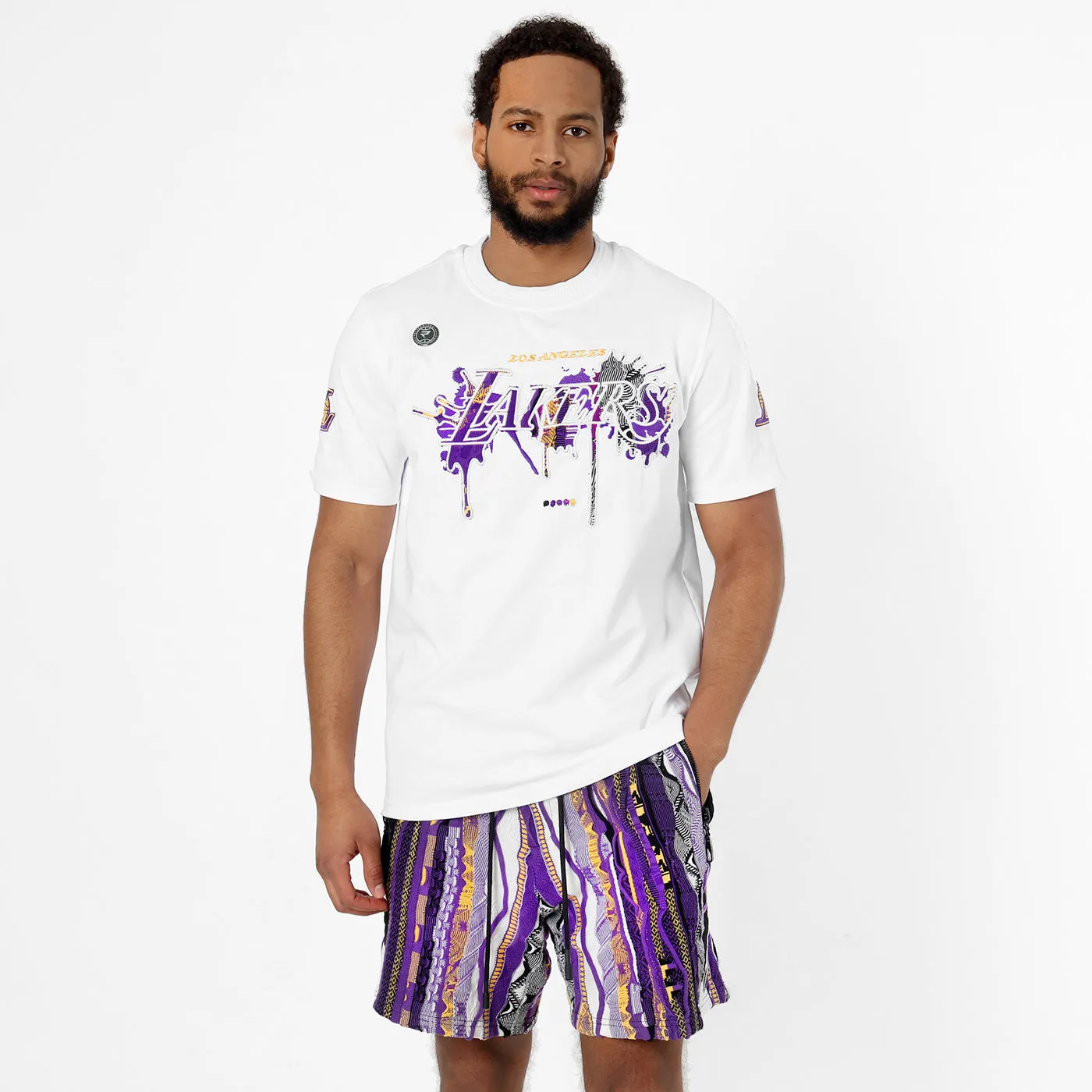 COOGI X NBA Lakers tricou galben brodat