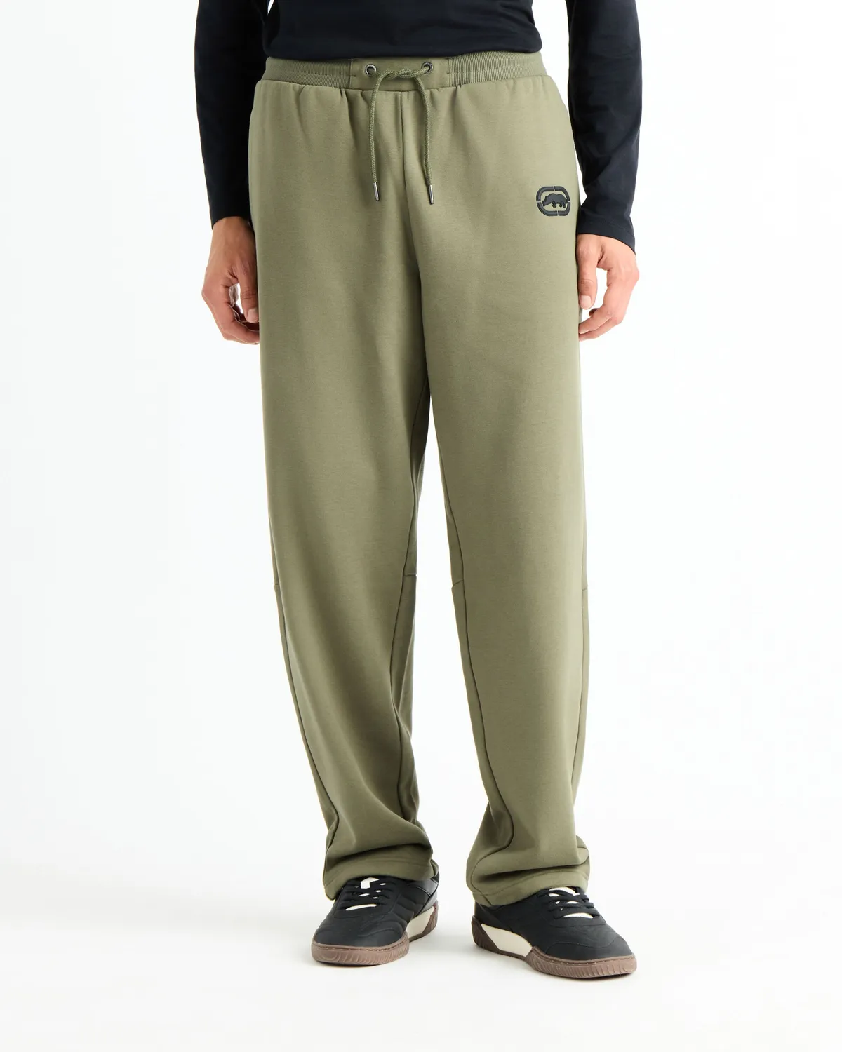 Ecko Red Classic Wide Leg pantaloni sport maslinii