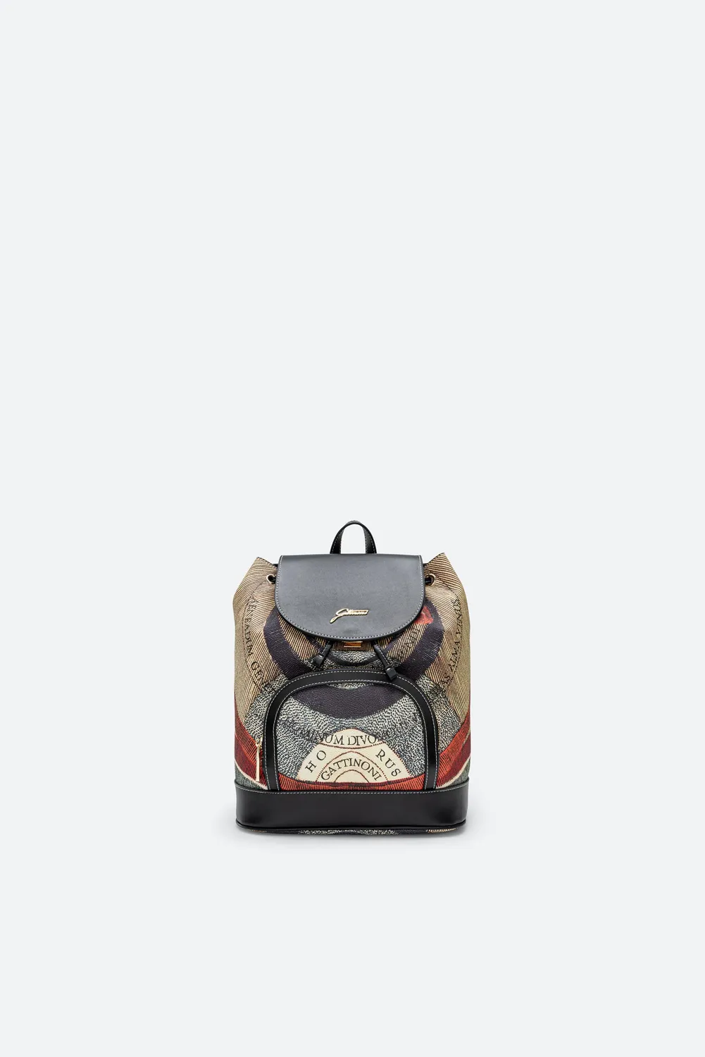 Gattinoni Planetarium Classic rucsac clapa piele 27cm