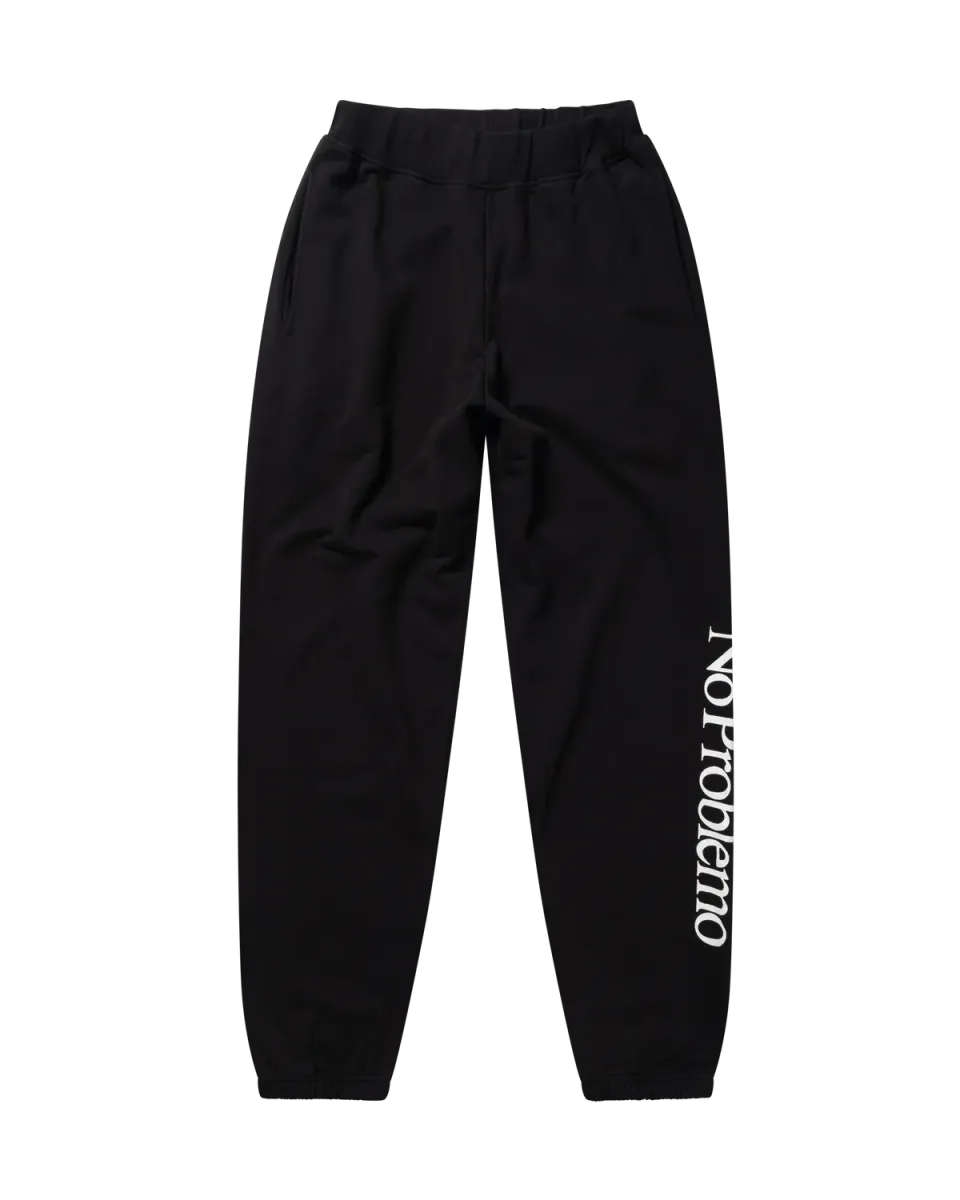 No Problemo Sweatpant pantaloni negri bumbac