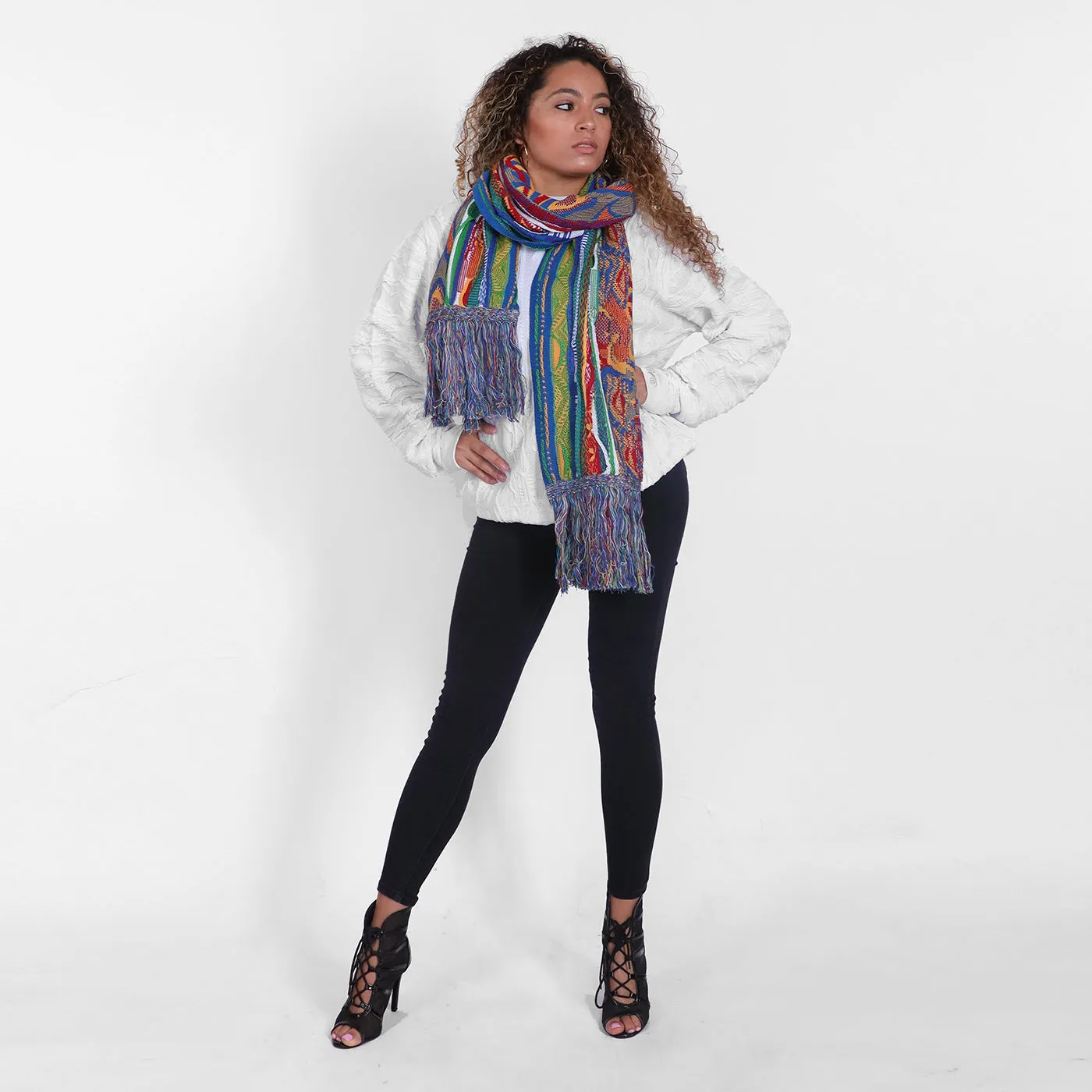 COOGI Classic Knit fular tricot multicolor 77 inch