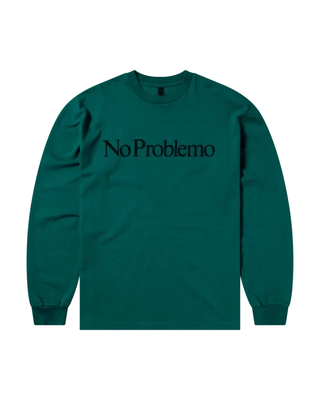 No Problemo LS Tee bluza verde maneca lunga