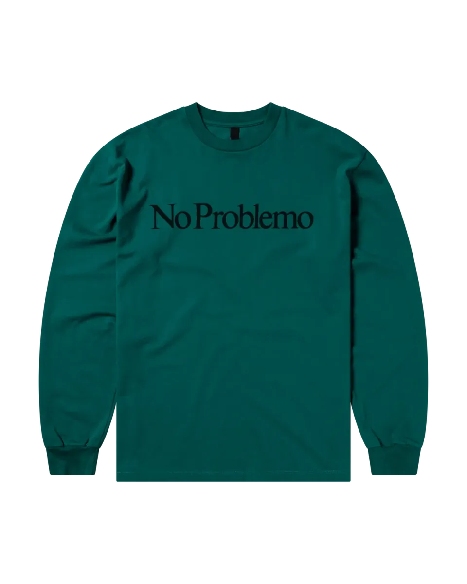 No Problemo LS Tee bluza verde maneca lunga