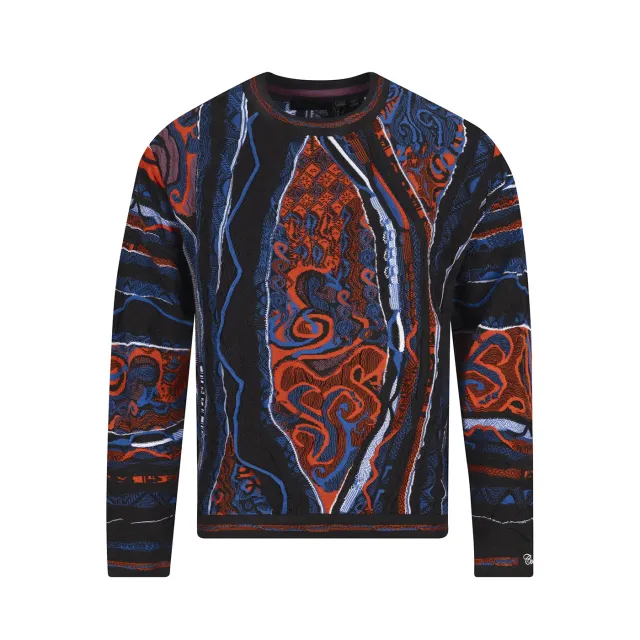 COOGI Classic Crew Orange Black pulover bumbac