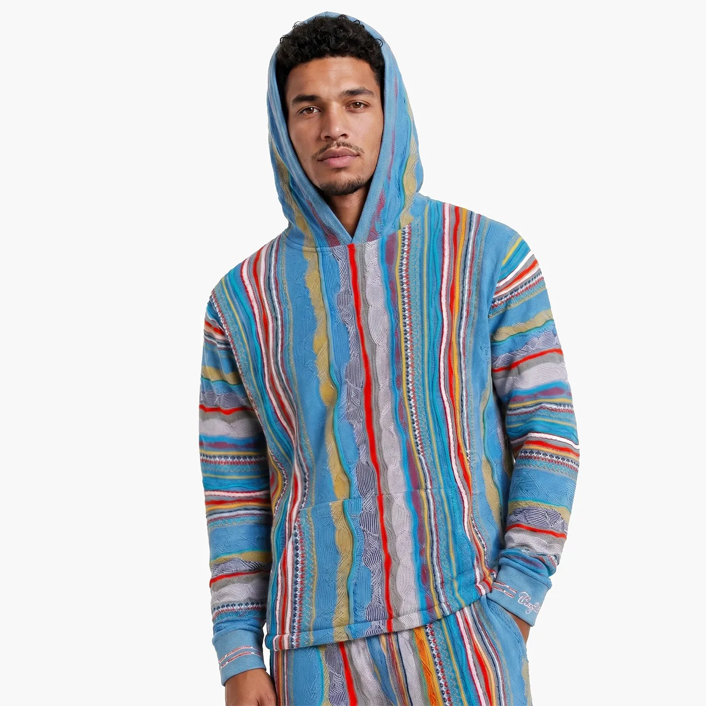COOGI Light Weight Sweater Knit hanorac gri-albastru